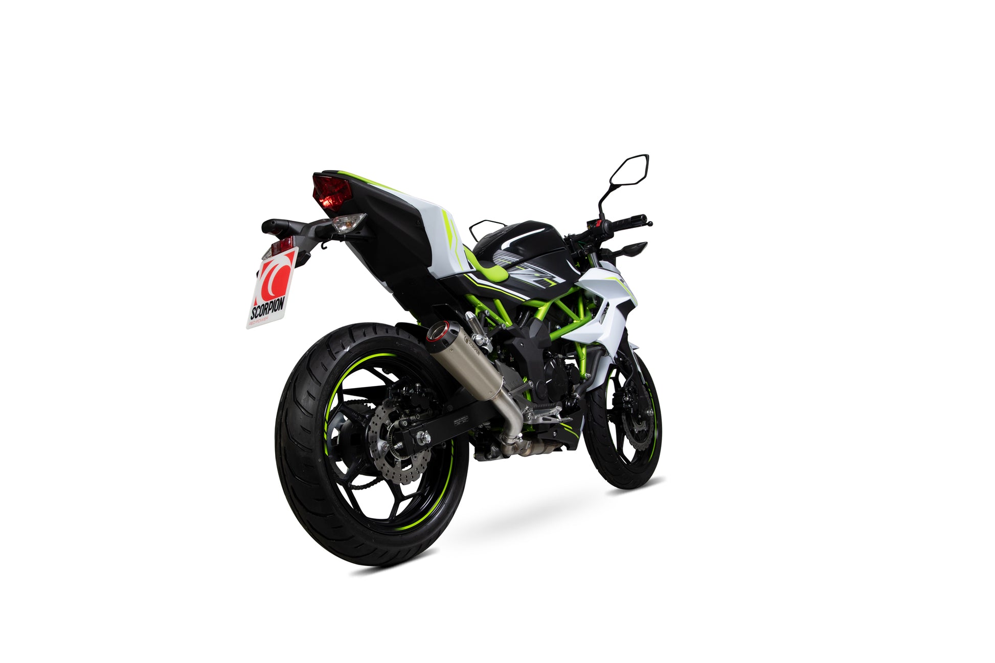 Scorpion PKA126TEO Kawasaki Z125 Red Power Slip-On - Titanium Sleeve | ML Performance EU EU