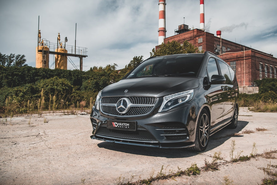 Maxton Design Mercedes Benz V-Class AMG-Line W447 Facelift Front Splitter V.3