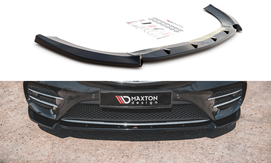 Maxton Design ME-V-447F-AMGLINE-FD3T Front Splitter V.3 Mercedes Benz V-Class AMG-Line W447 Facelift | ML Performance UK Car Parts