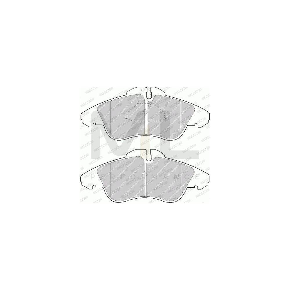 Ferodo Premier Fdb4308 Brake Pad Set For Alfa Romeo Giulietta Incl. Wear Warning Contact, With Accessories | ML Performance Car Parts