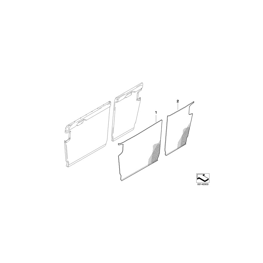 Genuine BMW 52207118792 E91 E91 Trim Backrest, Left ANTHRAZIT (Inc. 330xd, 330d & 323i) | ML Performance EU Car Parts