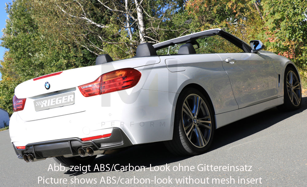 Rieger 00053489 BMW 4 Series F32 F33 F36 Rear Diffuser 9 | ML Performance EU Car Parts