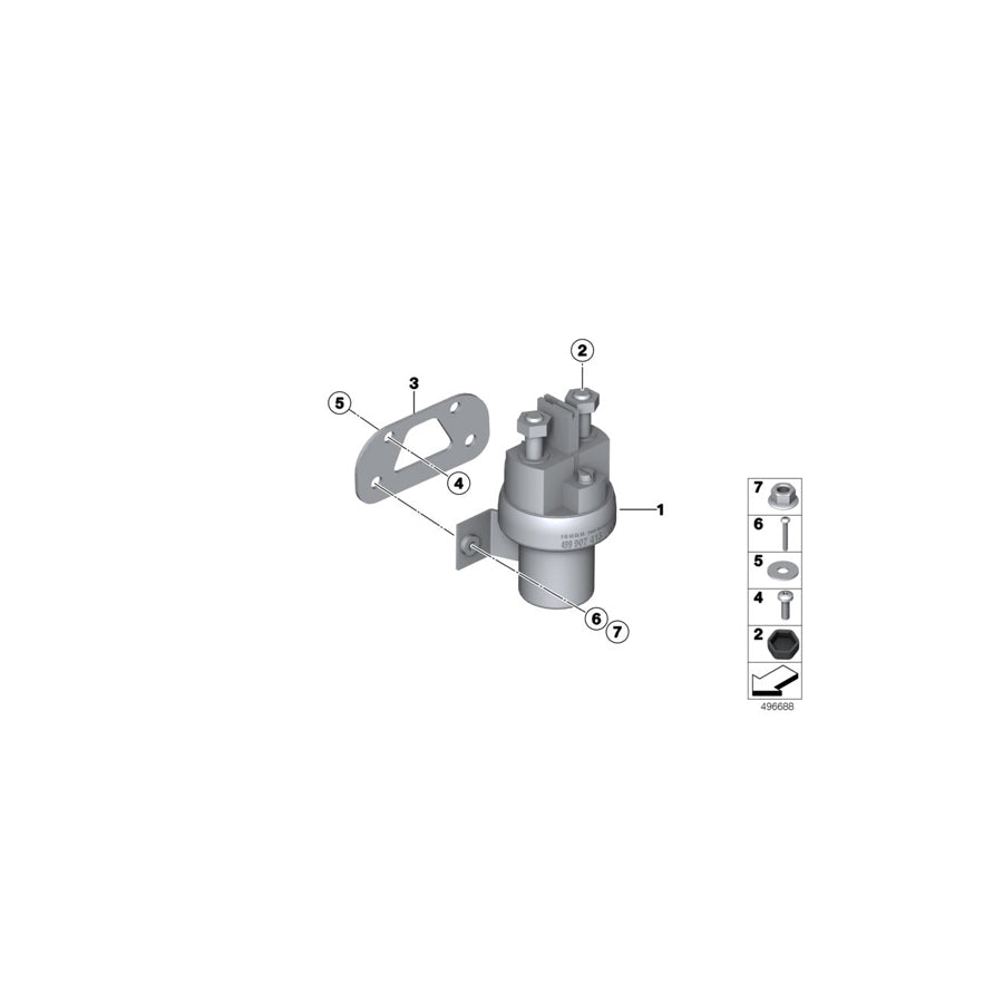Genuine BMW 61208417672 Covering Cap F. BATTERIE (Inc. M4 GT4 & M6 GT3) | ML Performance EU