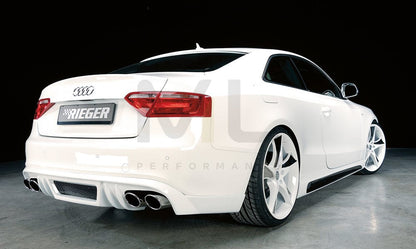 Rieger 00055408 Audi B8 B81 Rear Diffuser (A5 & S5) 4 | ML Performance EU Car Parts