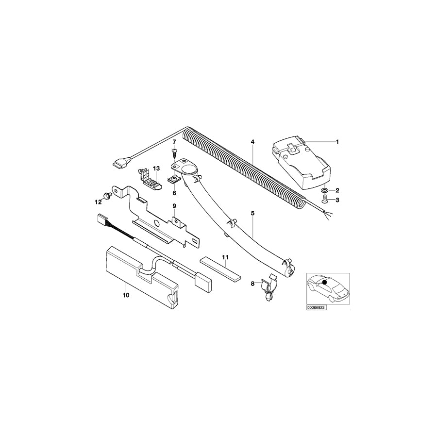 Genuine BMW 84108382010 E52 Mount, Spiral Cable (Inc. ALPINA V8 & Z8) | ML Performance EU Car Parts