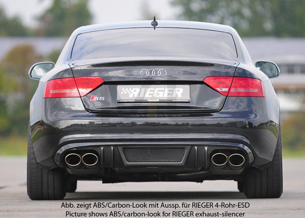 Rieger 00055443 Audi B8 B81 Rear Diffuser (A5 & S5) 2 | ML Performance EU Car Parts