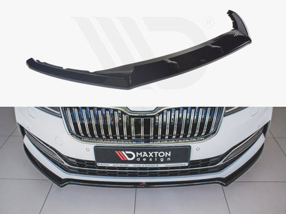 Maxton Design SK-SU-3F-FD2T Front Splitter V.2 Skoda Superb MK3 Fl | ML Performance UK Car Parts