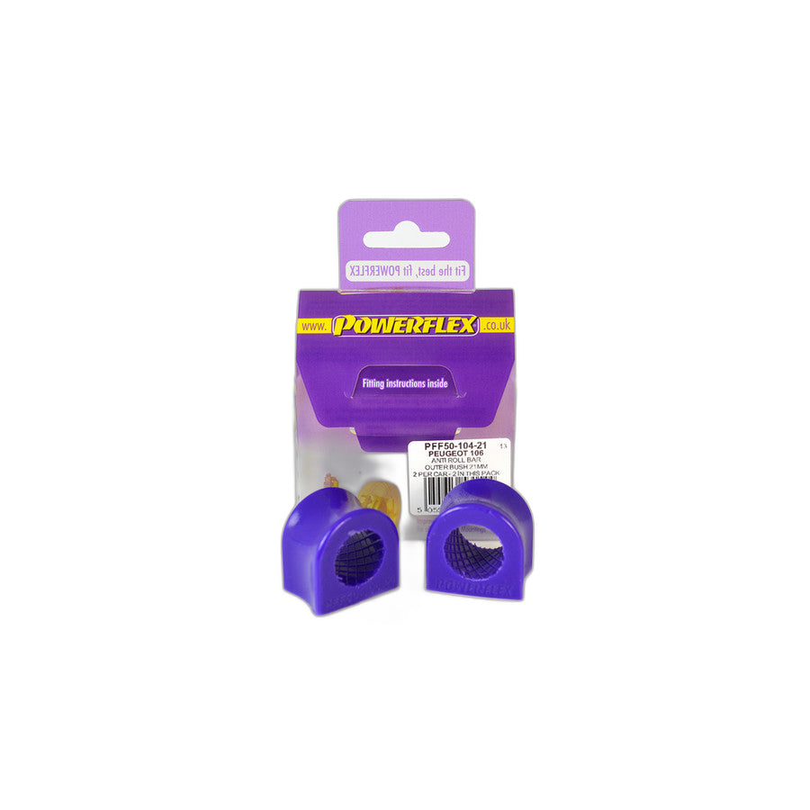 Powerflex PFF50-104-21 Peugeot Citroen Anti Roll Bar Outer Bush 21mm (Inc. Peugeot 106 GTi/Rallye, Saxo, AX) | ML Performance EU Car Parts