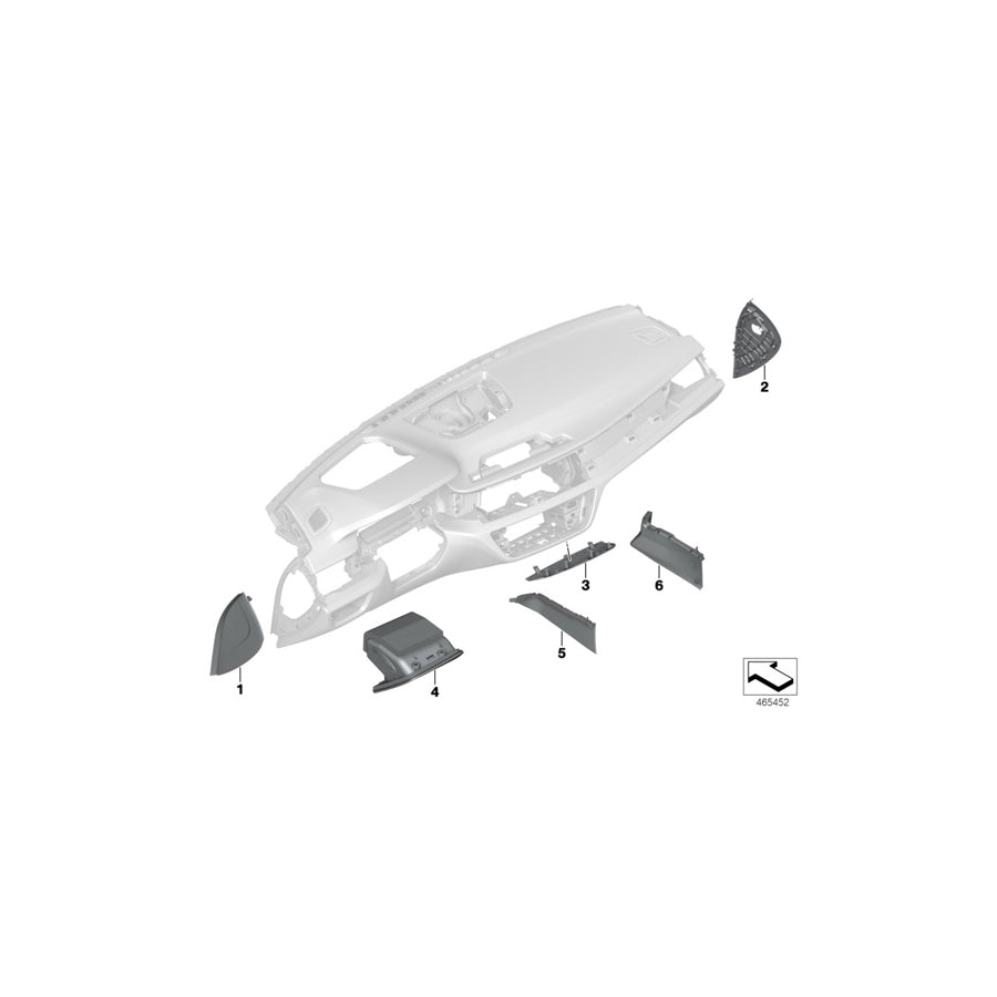 Genuine BMW 51457989935 G11 G12 Fold-Out Bin, Driver Side, Leather TARTUFO (Inc. M760iX, 750LiX & 750dX) | ML Performance EU