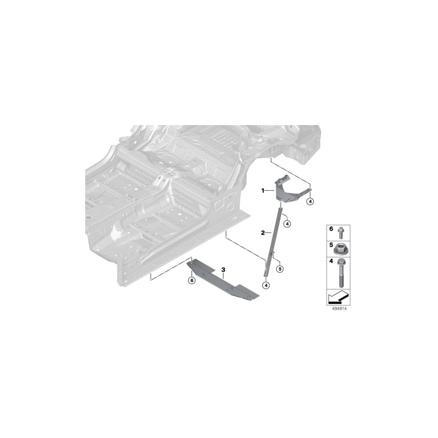 Genuine BMW 51617439405 G14 Torsion Link, Rear Left (Inc. M850iX, 840iX & 840dX) | ML Performance EU Car Parts