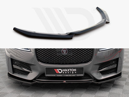 Maxton Design JA-XF-2-RSPORT-FD1T Front Splitter V.1 Jaguar Xf R-sport MK2 (2015-2020) | ML Performance UK Car Parts