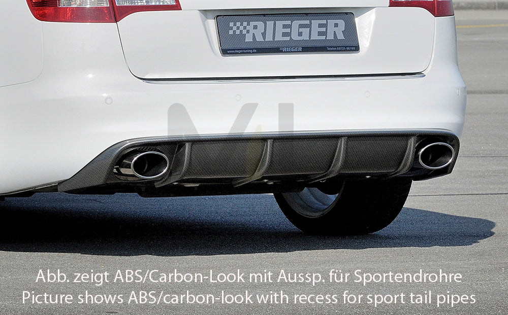 Rieger 00055334 Audi 4F A6 Rear Diffuser 5 | ML Performance EU Car Parts