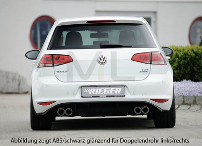 Rieger 00099172 VW Mk7 Golf Rear Diffuser 3 | ML Performance EU Car Parts