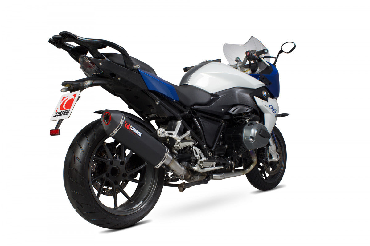 Scorpion RBM79BCER BMW Serket Parallel Slip-On - Black Ceramic Coated Sleeve (R1200 R / R1200 RS) | ML Performance EU EU