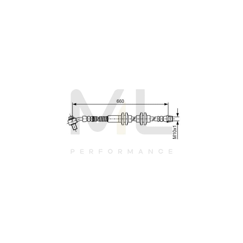 BOSCH 1 987 481 A48 Brake Hose 660mm | ML Performance Car Parts