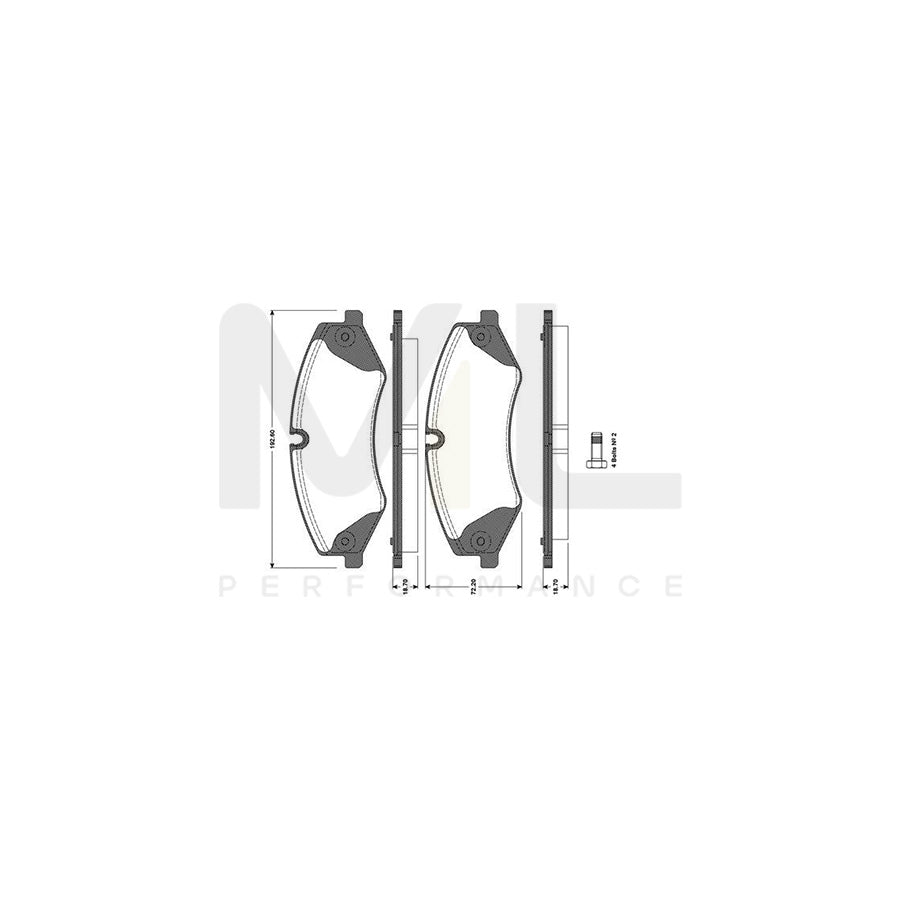 Bosch 0986Tb3098 Brake Pad Set | ML Performance Car Parts