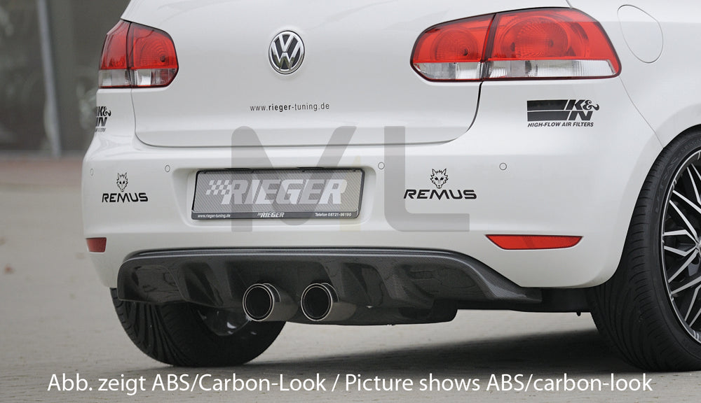 Rieger 00059514 VW Mk6 Golf Rear Diffuser 1 | ML Performance EU Car Parts
