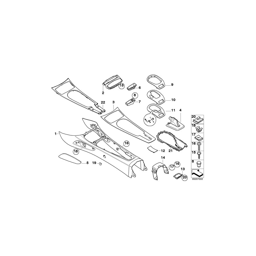 Genuine BMW 51167055748 E85 E86 Trim Panel Right GRAU (Inc. Z4 3.0si, Z4 2.5si & Z4 2.0i) | ML Performance EU Car Parts