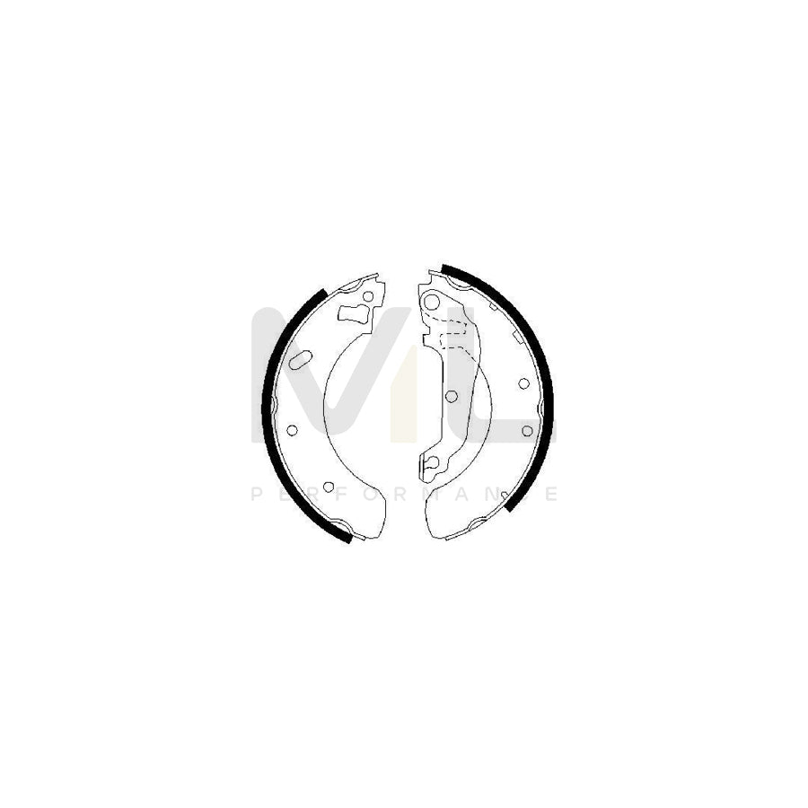 BOSCH 0 986 487 469 Brake Shoe Set | ML Performance Car Parts