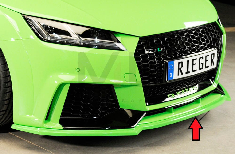 Rieger 00055176 Audi 8J 8J1-FV 8S TTRS Front Splitter 3 | ML Performance EU Car Parts