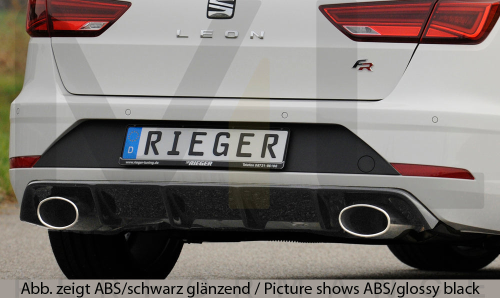 Rieger 00027040 SEAT 5F Leon FR Rear Diffuser 2 | ML Performance EU Car Parts
