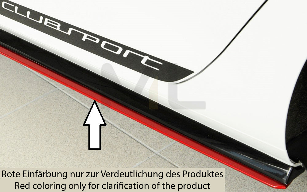 Rieger 00059576 VW R & GTI Clubsport Side Skirt Splitter 1 | ML Performance EU Car Parts