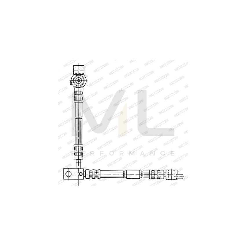 FERODO FHY3180 Brake Hose for NISSAN PRIMERA 160,2mm, ???10 | ML Performance Car Parts