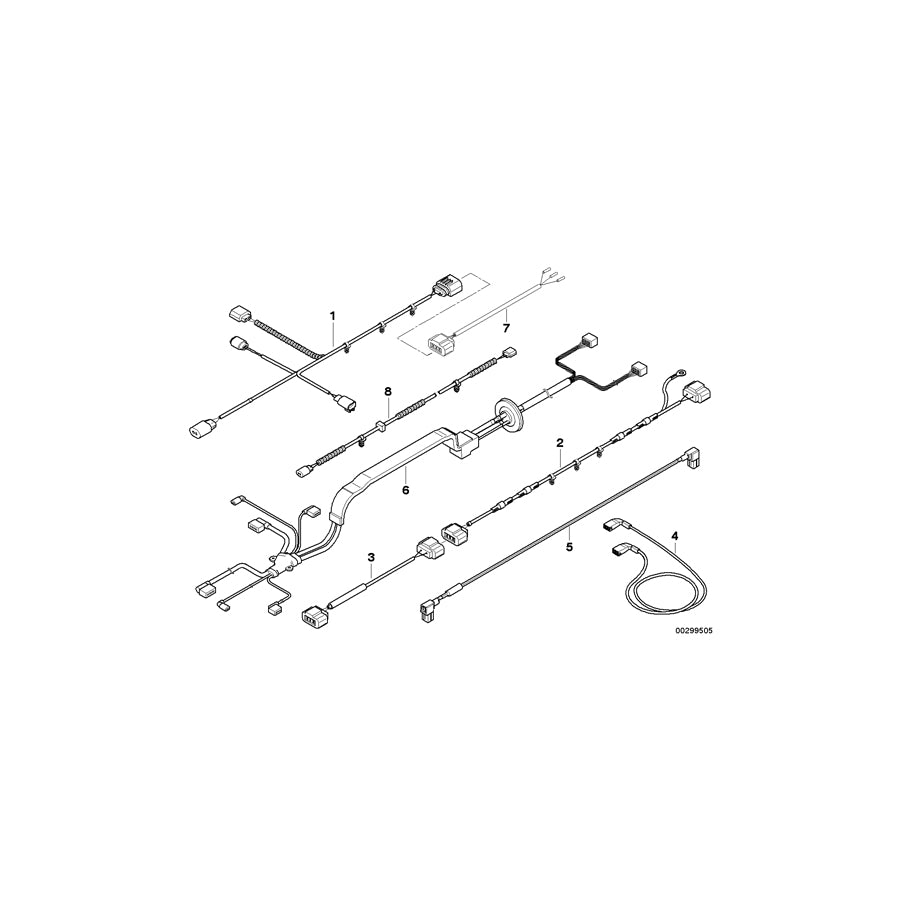 Genuine BMW 61129166358 E71 E72 Wiring Harness, Active Steering Hot Wire (Inc. X6 35dX, X6 50iX & Hybrid X6) | ML Performance EU Car Parts