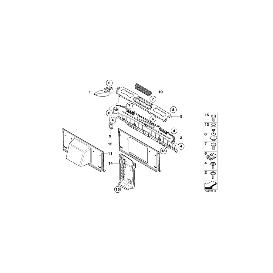 Genuine BMW 51466983118 E88 Covering Cross Member (Inc. 120d, 135i & 123d) | ML Performance EU
