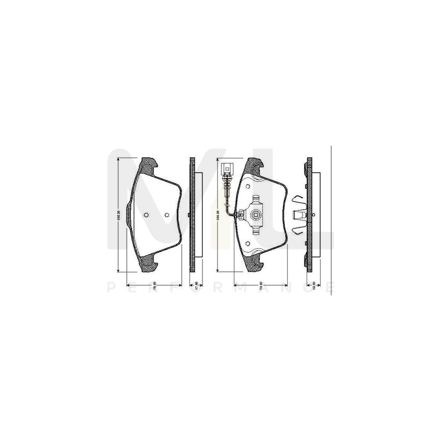 Bosch 0986Tb2462 Brake Pad Set | ML Performance Car Parts