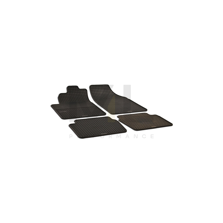 WALSER 50357 Floor mat set for HYUNDAI i10 I (PA) Elastomer, Front and Rear, Quantity: 4, Black | ML Performance Car Parts