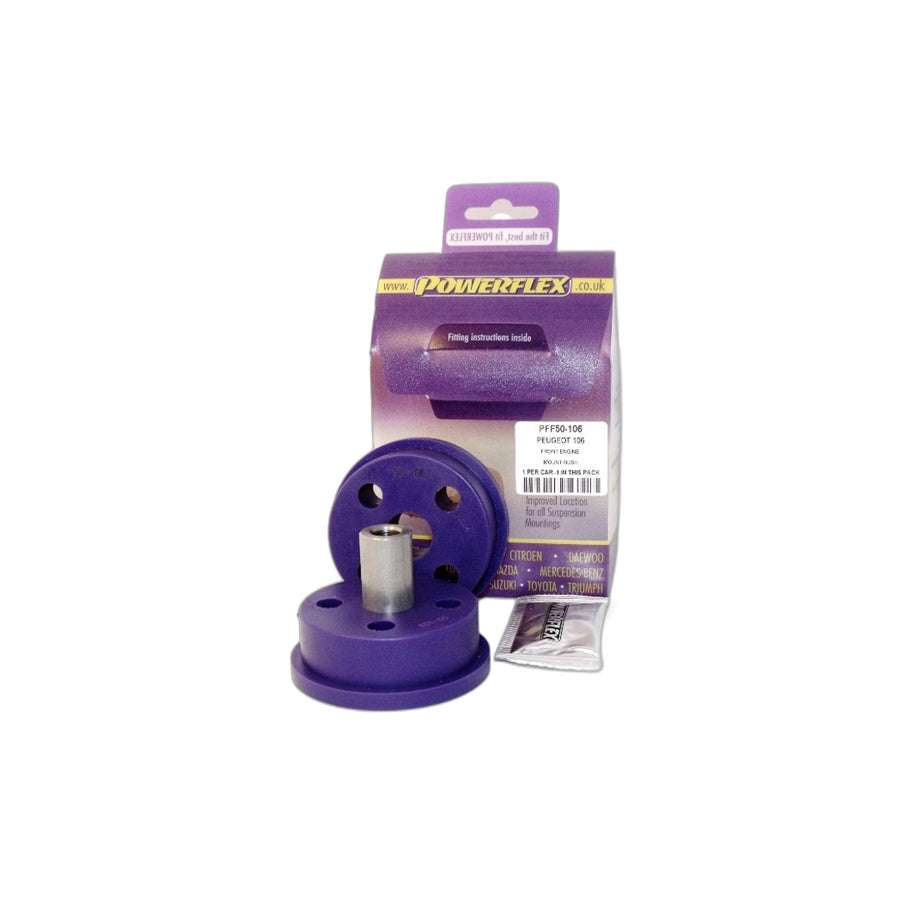 Powerflex PFF50-106 Peugeot Citroen Front Lower Engine Mount (Inc. Peugeot 106 GTi/Rallye, Saxo, AX) | ML Performance EU Car Parts