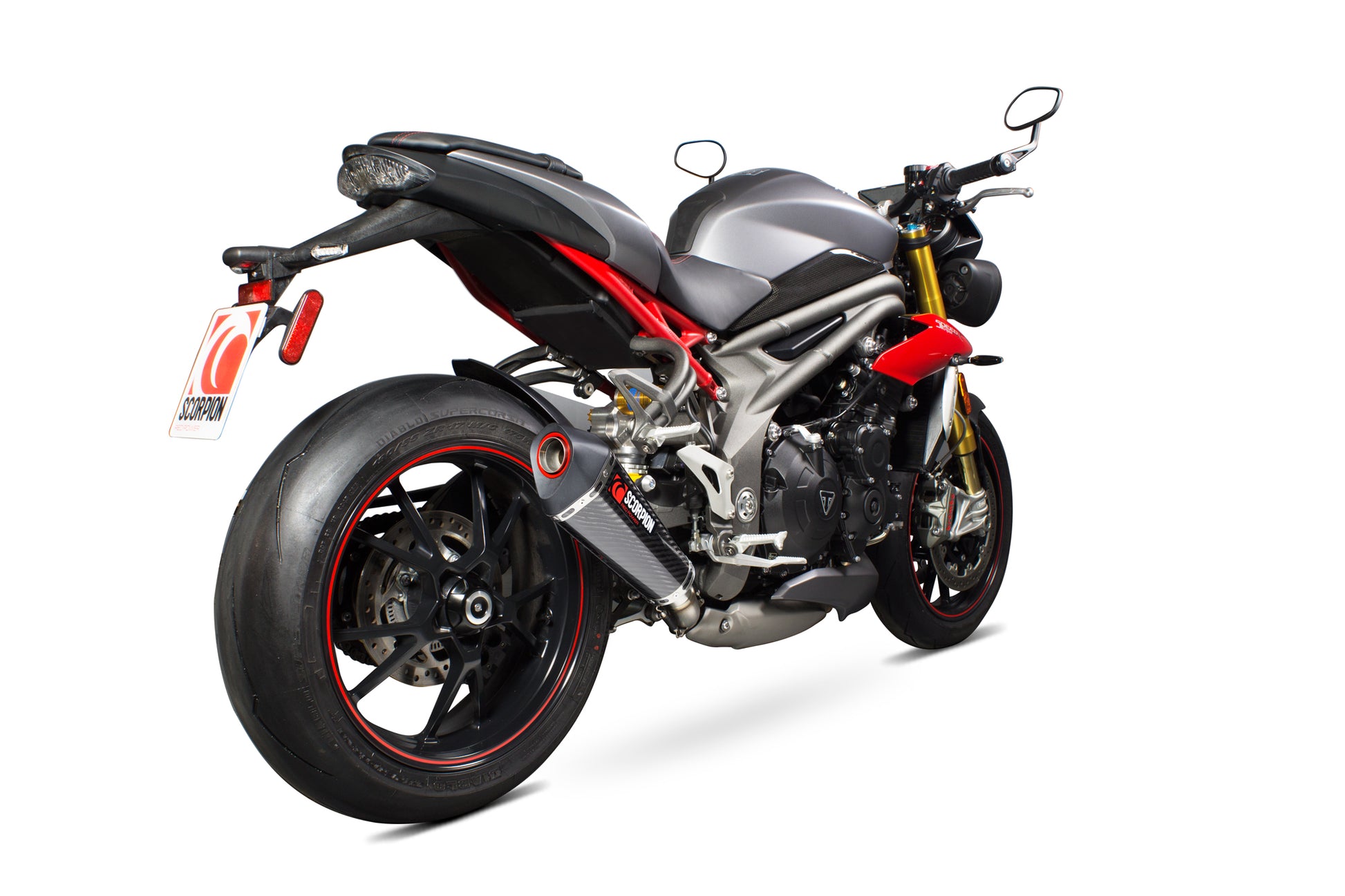 Scorpion RTR84SECEO Triumph Speed Triple 1050 R Serket Taper Slip-On - Carbon Fibre Sleeve | ML Performance EU EU