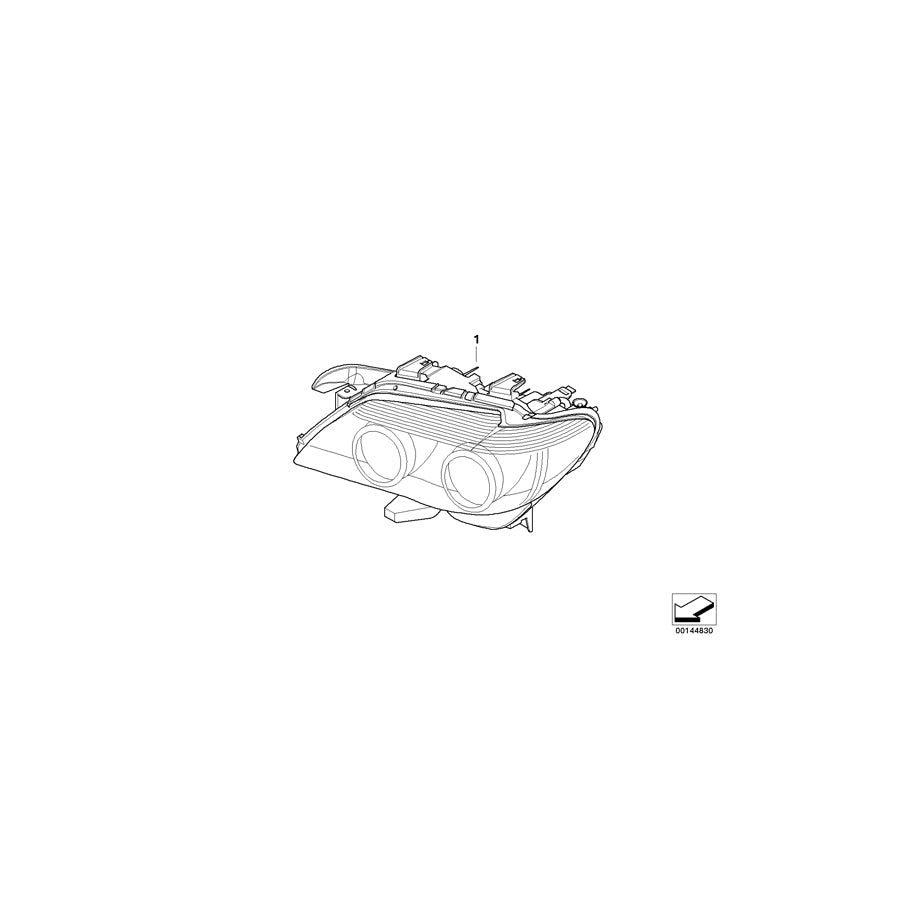 Genuine BMW 63127162121 E65 E66 Headlight Xenon, Left (Inc. 750i, 760i & 745i) | ML Performance EU Car Parts