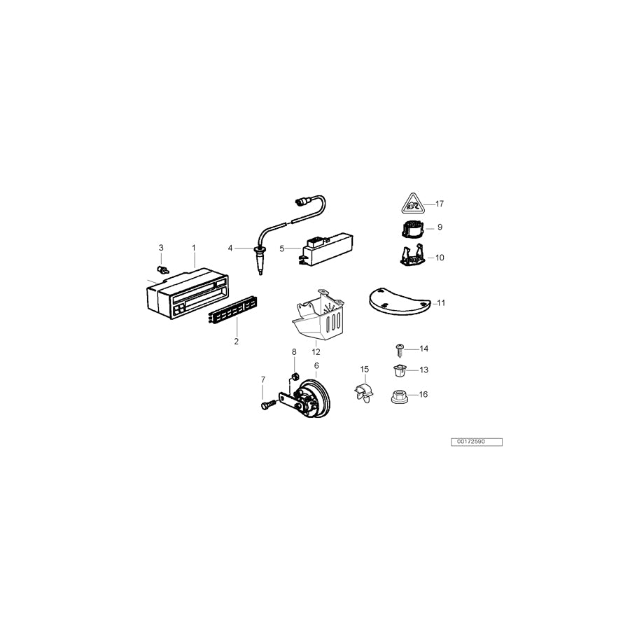 Genuine BMW 65818357687 E36 Input Unit On-Board Computer Uncoded ESPANOL (Inc. 316i, 318i & 325td) | ML Performance EU Car Parts