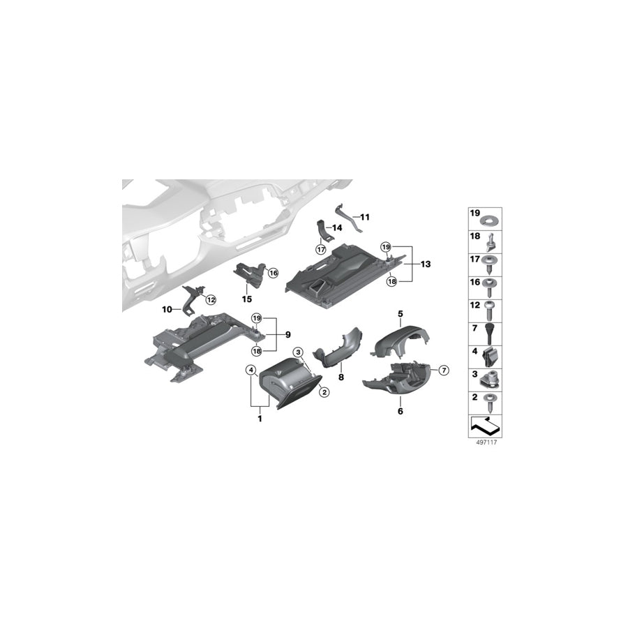 Genuine BMW 51459399364 G07 G05 G06 Trim Panel, Footwell, Airbag, Driver Left hand drive (Inc. X7 50iX, X7 M50iX & X5 45eX) | ML Performance EU Car Parts