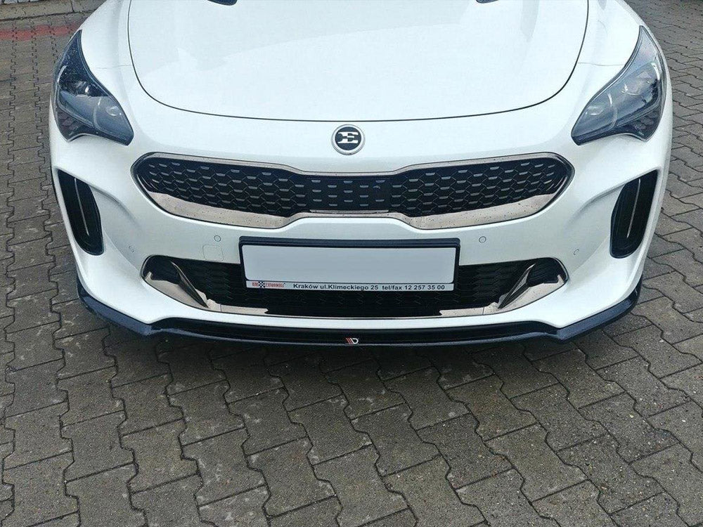 Maxton Design KI-ST-1-GT-FD1T Front Splitter V.1 Kia Stinger Gt (2017-19) | ML Performance UK Car Parts
