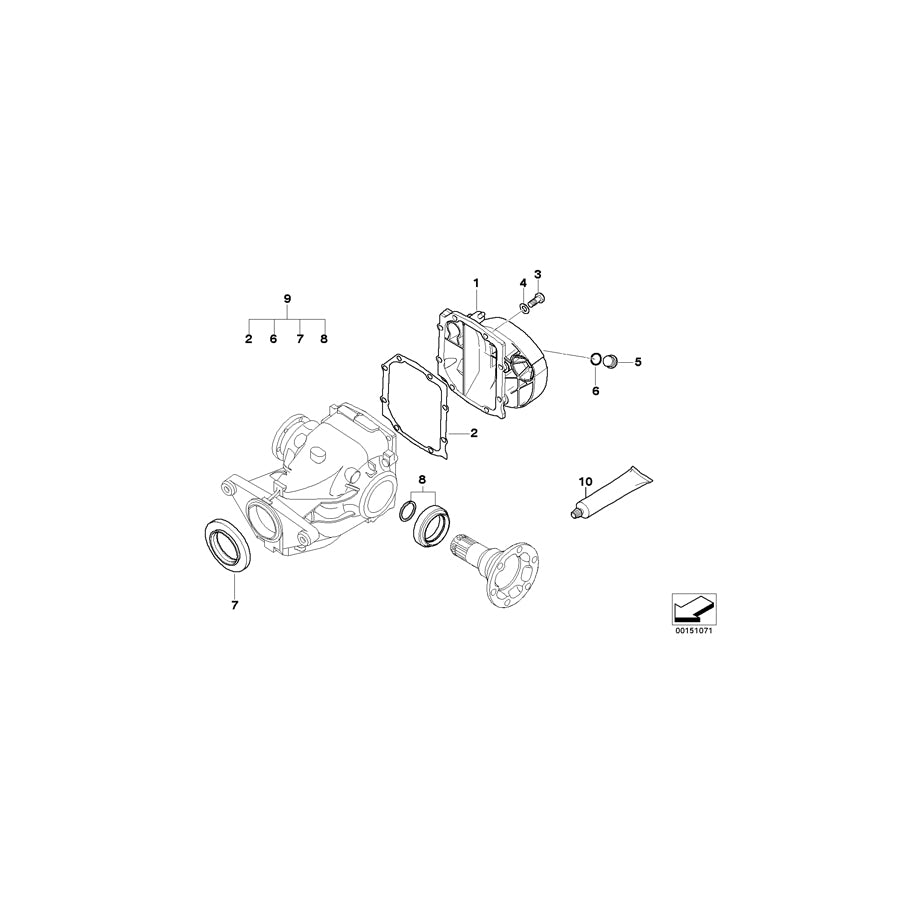 Genuine BMW 33117529426 E53 Transmission Cover TYP 215 (Inc. X5 4.8is, X5 3.0d & X5 3.0i) | ML Performance EU Car Parts