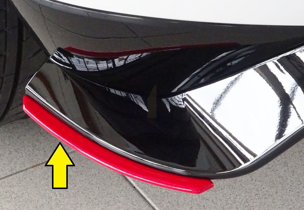 Rieger 00059518 VW Mk7 Golf GTI-TCR Rear Side Splitter 1 | ML Performance EU Car Parts