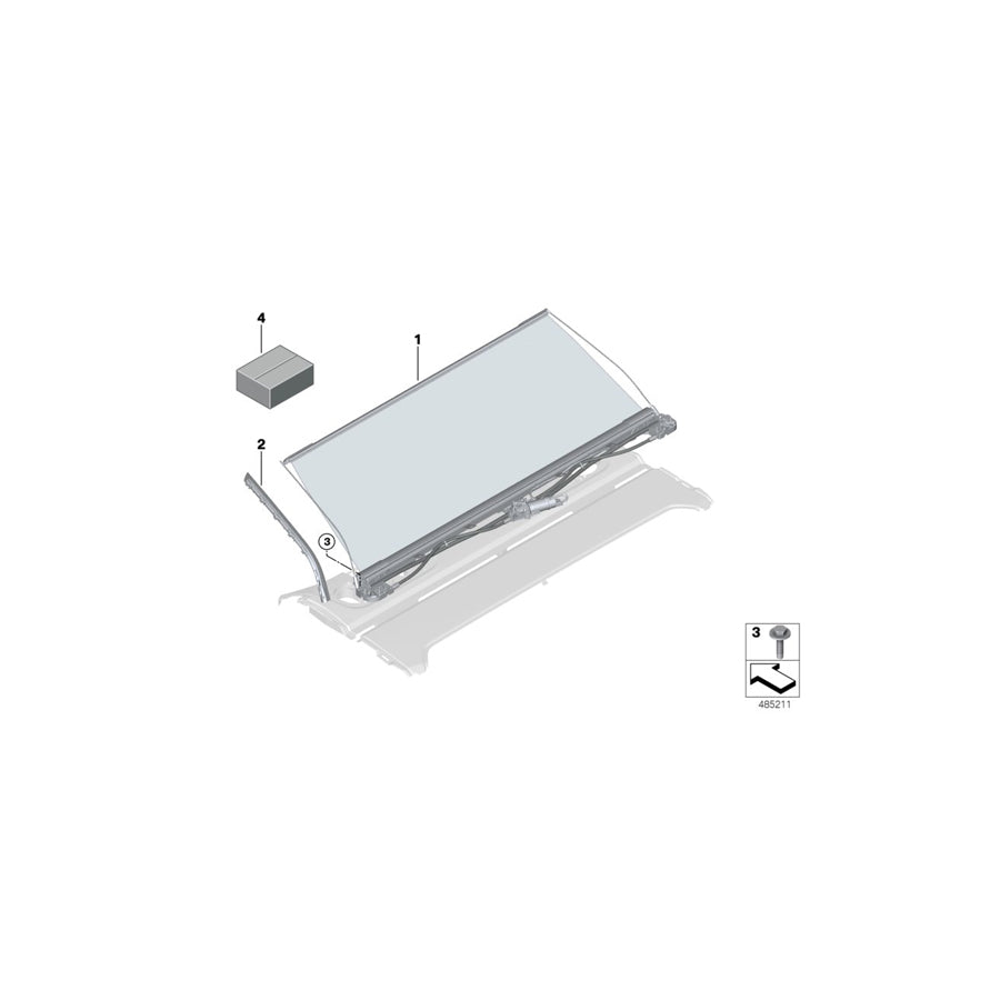Genuine BMW 51467425533 G11 G12 Guide Rail Left CANBERRABEIGE (Inc. 740i, 730Ld & M760iX) | ML Performance EU