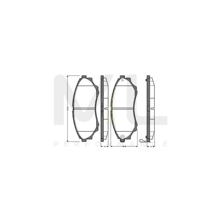 Bosch 0986Tb2925 Brake Pad Set Excl. Wear Warning Contact, With Accessories | ML Performance Car Parts