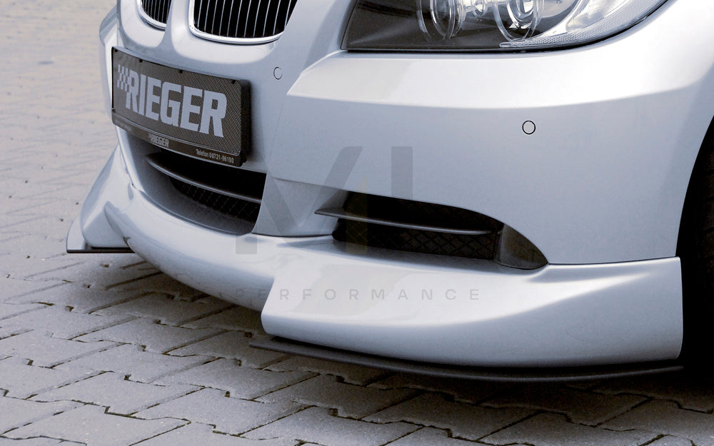 Rieger 00053400 BMW 3 Series E90 E91 Front Splitter 1 | ML Performance EU Car Parts