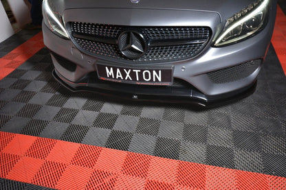 Maxton Design Mercedes Benz C-Class W205 AMG-Line Coupe Front Splitter V.1
