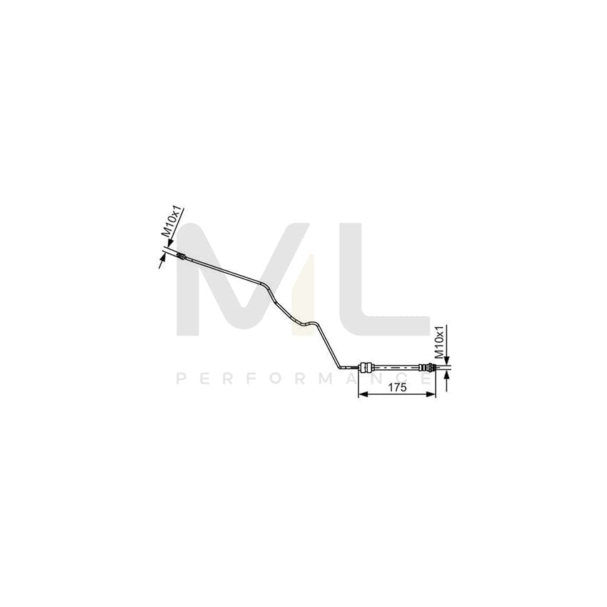 BOSCH 1 987 481 419 Brake Hose 175mm | ML Performance Car Parts