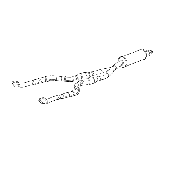 Genuine Lexus 17410-31680 GS450h Phase 3 Exhaust Front Section and Catalytic Converter