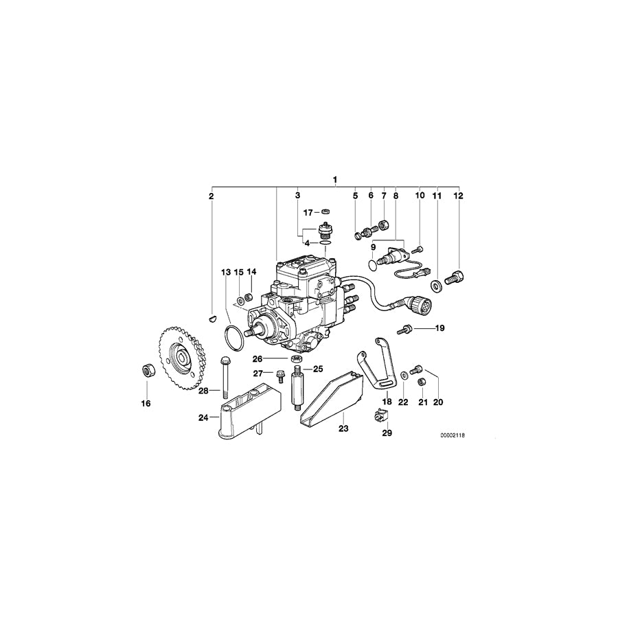 Genuine BMW 13512245735 E36 E34 At-Injection Pump DDE2/68MM (Inc. 525tds, 525td & 325td) | ML Performance EU Car Parts