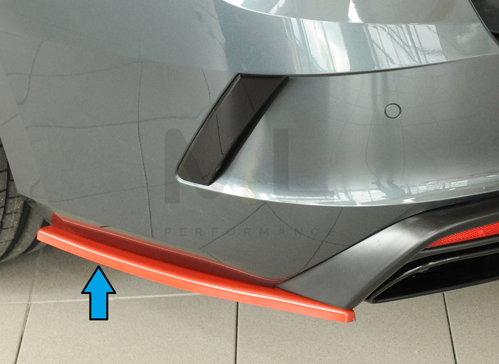 Rieger 00079038 Skoda NX Octavia RS Rear Side Splitter 2 | ML Performance EU Car Parts