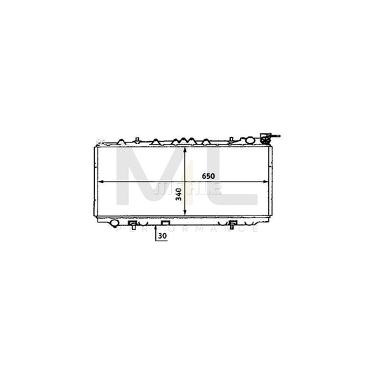 MAHLE ORIGINAL CR 435 000S Engine radiator for NISSAN PRIMERA Brazed cooling fins, Manual Transmission | ML Performance Car Parts
