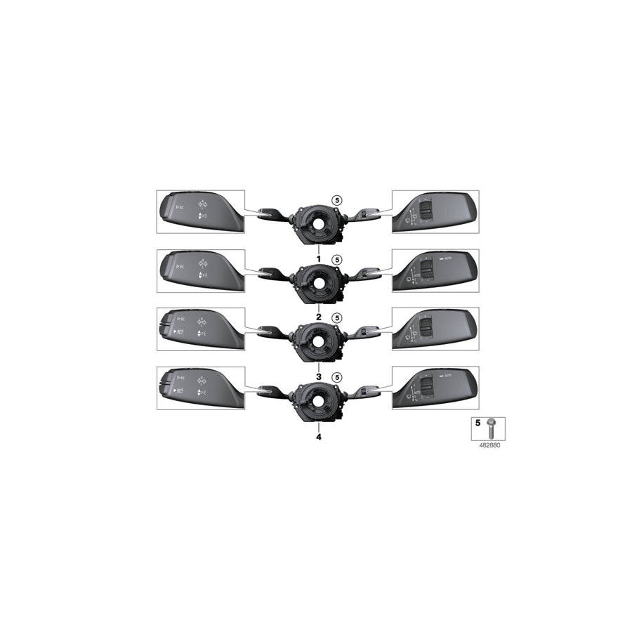 Genuine BMW 61319474854 F34 F32 F22 Switch Unit Steering Column (Inc. 218d, 330d & 320d) | ML Performance EU