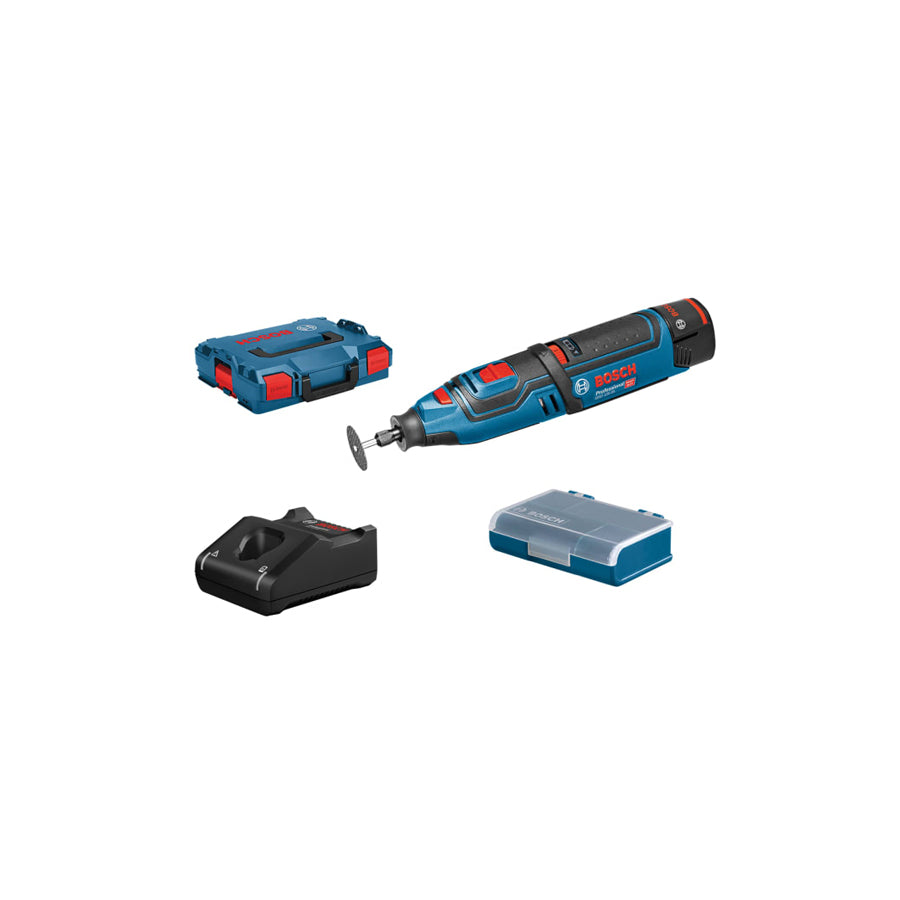 Bosch BSHGRO12V35 GRO 12V-35 Rotary Tool 12V 2 x 2.0Ah Li-ion + Accessories | ML Performance EU